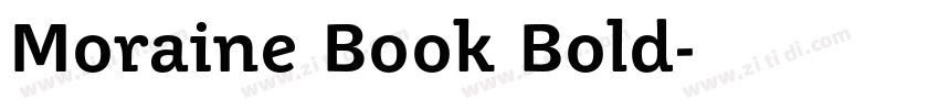 Moraine Book Bold字体转换